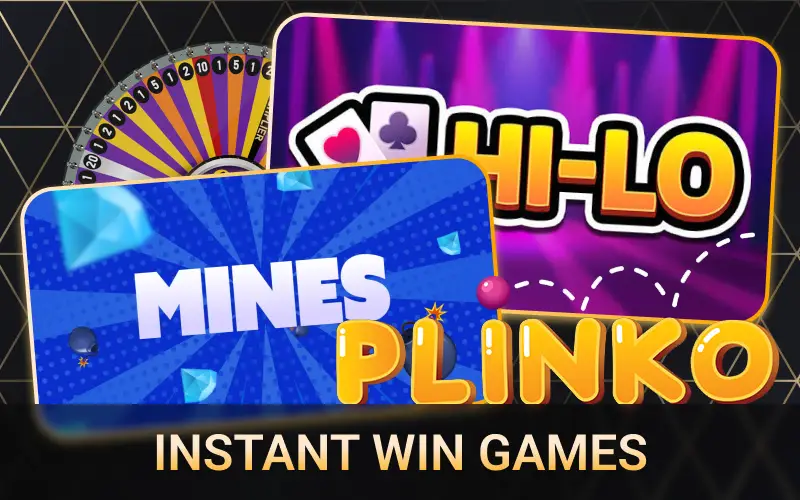 Win quick cash prizes playing Instant Win Games at Wildsino.